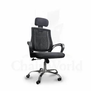 Chair World Victor V-Mesh Revolving Chair Black CW-MC-05HB