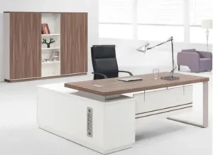 Executive CEO Desk with File Cabinet | CW-CT-001 - Image 2