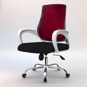Royal Red Ergonomic Office Chair with Mesh Back