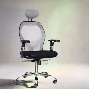 Chair World Pro Tasker 01 ergonomic office chair with mesh back and adjustable headrest